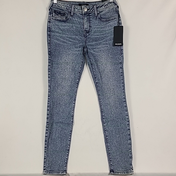 NWT True Religion Jennie Curvy Mid Rise Super Skinny Jeans - Size 26